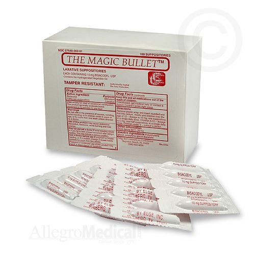 HealthPersonalCare: Magic Bullet Suppository   Box of 100