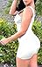 swrose Women Spaghetti Strap Beach Shorts Jumpsuit Rompers Bodysuit (M, White)