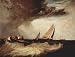 Joseph Mallord William Turner (A fisherman from Shoeburyness preit a Prahm of Whitstable) Art Poster Print - 13" X 19"