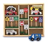 Melissa & Doug Wooden Vehicles & Traffic Signs