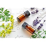 Amber Glass Bottles (2ml) - 12 Eco-Friendly Glass Bottles with Orifice Reducer - Apothecary Boston Round 5/8 Dram Empty Bottle by Priviom - Prime UV Armour For Perfume, Liquid Spice and Essential Oil