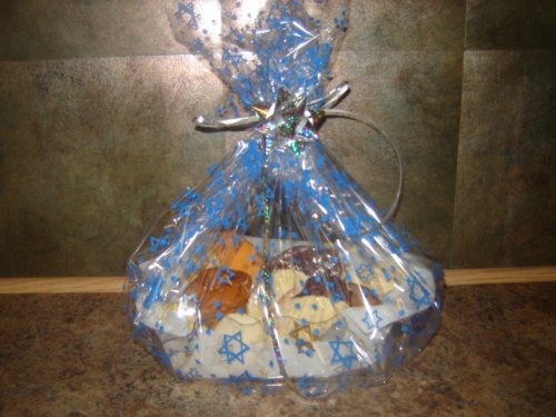 Freshly Baked Sugar Free Happy Hannakuh Gift Basket ~ Certified Kosher Dairy by N&N Chatila's Bakery and Ice Cream