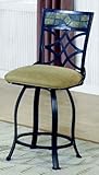 Rocky Tiled Micro Curved Counter Stool (Set of 2)