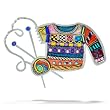 Knitting Sweater Pin from the Artazia Collection #965 GP