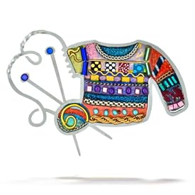 Knitting Sweater Pin from the Artazia Collection #965 GP