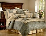 MEDICI 8 PC. JACQUARD COLOR BLOCK COMFORTER SET W/ MATCHING PILLOWS