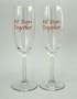 40th Anniversary Champagne Glasses - 40th Anniversary Gift - Made in USA