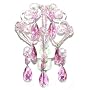 Tadpoles Night Light Chandelier in Pink Sapphire