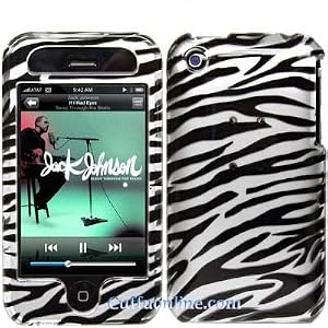 Cuffu - Silver Zebra - All Around Protection Case Cover For iPhone 3G (2nd Gen) / iPhone 3GS (3rd Gen) with Our LOWEST Shipping $2.98