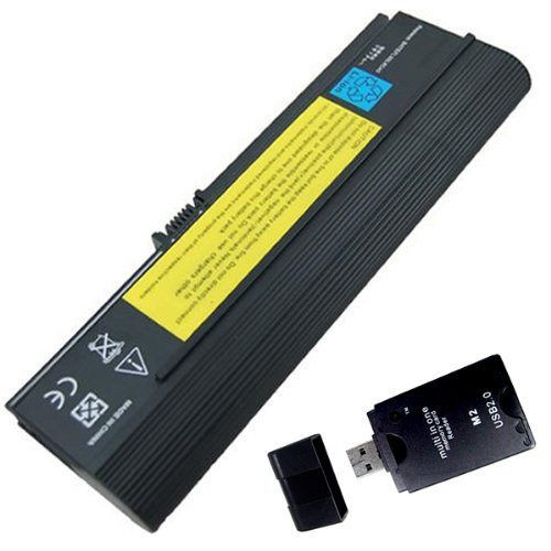 6600mAh 9 Cells Acer Aspire 3050 3680 5050 5570 5580 series Repalcement Laptop battery P/N: CGR-B/ 6H5 3UR18650Y-2-QC261 LC.BTP00.001 series Laptops w/ a USB 2.0 All in one Card Reader (Equivalent)