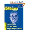 K�nigs Erl�uterungen und Materialien, Bd.477, Chronik eines angek�ndigten Todes