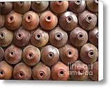 IMAGE OF Wall Made from Pottery Canvas Print / Canvas Art - Artist Yali Shi