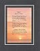 Touching and Heartfelt Poem for Inspirations - One Day at a Time Poem on 11 x 14 inches Double Beveled Matting