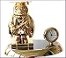 Kitchen & Housewares : Owl Clock Swarovski Crystal Decorated & 24K GP