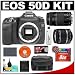 Canon EOS 50D Digital SLR Camera Body + Canon EF-S 18-55mm IS Lens + Canon EF 75-300mm III Lens + 8GB CF Memory Card + BP-511 Battery + Case + Cameta Bonus Accessory Kit