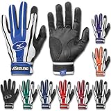 Mizuno Vintage Pro Youth G2 Batting Glove (Navy, Medium)