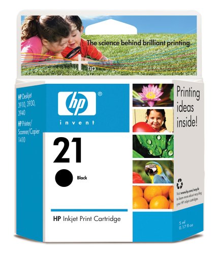HP 21 Black Inkjet Print Cartridge (C9351AN#140)