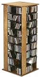 CD / DVD / VHS Huge 1260 Spinner Storage Rack for Media in Oak Finish