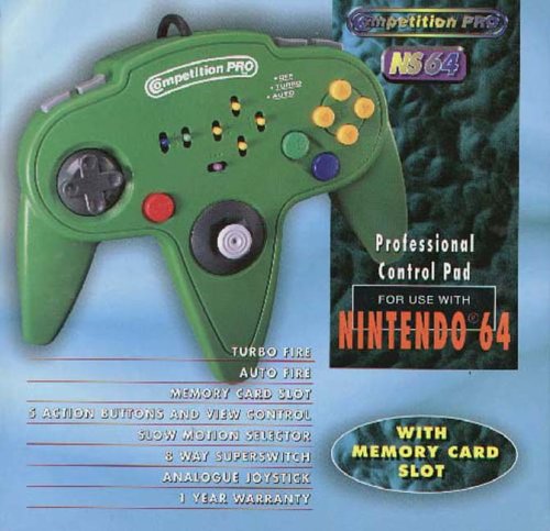 Childrens Toyshop  Video Games : Pro Control Pad - Green