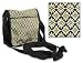 Cotton shoulder bag, 'Golden Trips'