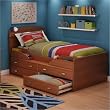 South Shore 3576214 Imagine Kids Twin Captains Bed - Morgan Cherry