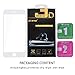 iPhone 6 Plus 6S Plus Screen Protector Glass,WYAO 3D Full Coverage Tempered Glass Screen Protector Film (5.5 inch White)