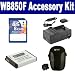 Samsung WB850F Digital Camera Accessory Kit includes: KSD48GB Memory Card, SDSLB10A Battery, SDM-1501 Charger, SDC-22 Case