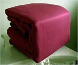 MARRIKAS HEAVYWEIGHT FLANNEL SHEET SET KING BURGUNDY