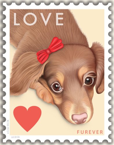 Retro Pets - Dachshund Art - Doxie Love 