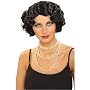 Flapper Wavy Wig (Black) Adult