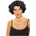 Flapper Wavy Wig (Black) Adult