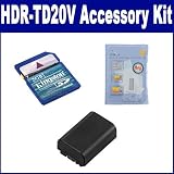 Sony HDR-TD20V Camcorder Accessory Kit includes: ZELCKSG Care & Cleaning, KSD2GB Memory Card, SDNPFV50NEW Battery