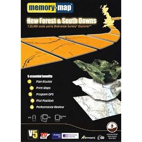 Memory-Map V5 New Forest & South Downs OS 1:25,000