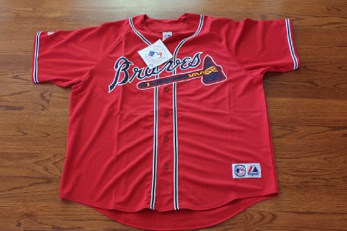 MLB New Jason HEYWARD #22 Atlanta BRAVES Baseball Jersey Alternate RED XL Majestic