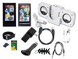 12 items Accessories Bundle For Samsung YP- P3 (8GB, 16GB, 32GB Series), includes :Black Silicone Case , Clear Hard Crystal SNAP-ON Case ,White Portable Mini Dock Speaker , USB Car Charger , USB Wall/ Travel Charger , Straight usb Data Cable , White Earphones , 3.5mm Aux Mp3 cable , Adjustable Armband, Black Clip ,Screen Protector,Fishbone Keychain