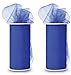 Expo Shiny Tulle Spool of 25-Yard, Royal Blue (2 pack)