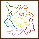 Crazy Bands Dino Glow in the Dark Rubber Bandz Band Wristband (24)