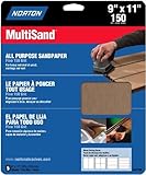 Norton 47720 Multi-Sand Sandpaper 150 Grit, 9-Inch x 11-Inch, 5-Pack [並行輸入品]