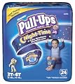 Huggies Pull-Ups Night*Time Pants, Size 3T-4T Boy, Four - 24 Count Jumbo Packs (96 Training Pants)