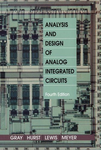 City Travel Guides Discounted  Books : Analysis and Design of Analog Integrated Circuits