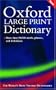 Oxford Large Print Dictionary
