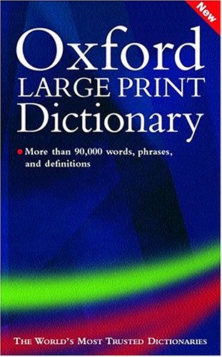Oxford Large Print Dictionary under Large Print in The Books Store