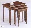 Cherry Finish Empire Style 3-pc set Nesting/Side Tables
