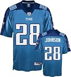 Apparel : Men`s Tennessee Titans #28 Chris Johnson Replica Jersey
