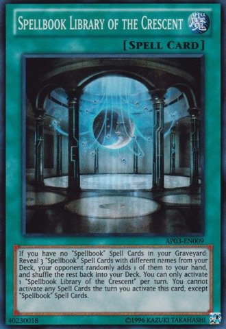 Yu-Gi-Oh! - Spellbook Library of the Crescent (AP03-EN009) - Astral Pack: Booster Three - Unlimited Edition - Super Rare