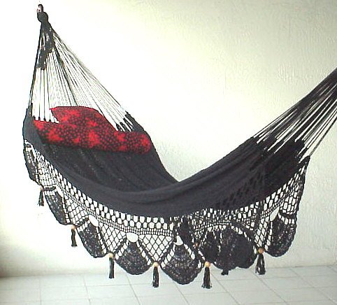 Nicamaka Couples Hammock - Black Nicamaka Couples Hammock - Black