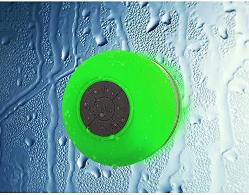 Waterproof Bluetooth Speakers , FULiYEAR Shower with Suction Cup &amp; Mic Handsfree for Phone Call Green