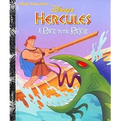 Disney's Hercules: A Race to the Rescue (Little Golden Book)