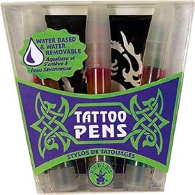 Rubies Costume Tattoo Pens with Stencil