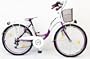 24 ZOLL Fahrrad Damenfahrrad Cityfahrrad Citybike M�dchenfahrrad Rad 18 GANG Shimano STVO Hermosa LADY LILA